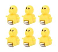 QUXVUIS Replace Play Figure Playset Fun Toy Activity Refresh Old Toys With Engaging Track Slide Experiences Includes Accessories Only Race Track Toy Animals, 6 pcs duck, 2.5x2.5cm