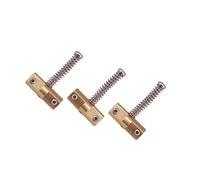 QUXVUIS Replacement Parts Spring Screw Barrel Style Compensated Saddles Bass Bridge Saddle Metal Accessories Suitable ForThe Guitar Compensation Bridge Is Replacement For Favorite Guitar And Bass