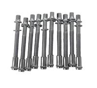 QUXVUIS Replacement Tom Screws Drum Tension Rods Ensuring Durability In Drums Sound Enhancements Making Easy To Carry Around.'re To In Bag As Spares. Package Includes 10 Pieces, Silver, 6x50mm
