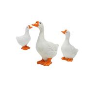 QUXVUIS Resin Goose Statue Garden Sculpture For Patio Add Whimsical Flair To Garden Decor Which Is Lightweight And Brings Fun And To Yard. Statues Goose Outdoor For Yard Friends