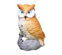 QUXVUIS Resin Miniature Owl Moss Landscape Craft Tiny Figurines Adding Fun To Garden Spaces And Homes Thanks. Miniature Owl Figurines Fairy Garden Accessories, Brown, 3.3x2.7x5.5cm