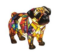 QUXVUIS Retro Pug Night Light Neon Light - Pug Lamps for Lovers - Colorful Animal 3D Cute Pet LED Fun Gift - Art,