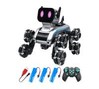 QUXVUIS Robotic Interactive Dog Toy Smart RC Fun Rechargeable Educational Experience For Kids Of All Ages Robot Dog Can Move Forward Remote Control Interactive Robot Traning Toy