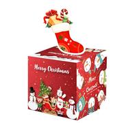 QUXVUIS Roll Up Christmas Cash Surprise Gift Box For Holiday Joy Transparent Bag Is Made Of Environmentally Friendly PE Healthy