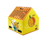 QUXVUIS Scratching Board Cat Scratcher,Yellow Durian House,Cat Tashan House