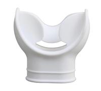 QUXVUIS Scuba Diving Mouthpiece Soft Dive Snorkeling Accessories Universal High Performance Equipment For All Divers Scuba Diving Regulator Mouthpiece Comfort Bite, White, 5.12x5.39cm