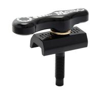 QUXVUIS Secure And Firm Bike Brim Connector Reinforced Lock Hinge Lever Set For All Frames Stable Folding Bike Hinge Clamp Lever Set Joint Holder, Black, 60x65mm