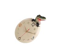 QUXVUIS Silent Dinosaur Clock Ornament Resin Wall Clock Non Ticking Clocks For Classroom Bedroom Art Decor Can Long Time Durable