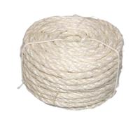 QUXVUIS Sisal Rope Twine Parcel Offers Reliable Solutions For Building Cat Scratching Posts For Fun And Engagement Cat Scratcher Post Toy DIY Scratcher Decor, White, 10m