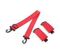 QUXVUIS Ski Boot Straps Ski Straps For Carrying Carrier Strap Durable Lightweight Accessories Adjustable Snowboard Shoulder Strap Snowboard Shoulder, Red, 66-120cm
