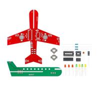 QUXVUIS Small Airplane Flash Circuit Electronic Production Kit For DIY Welding Practice And Is Also Beautiful Decoration