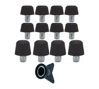 QUXVUIS Soccer Shoe Spikes Sporting Accessories Pack Of 12 Replacement Shoes Studs Performance Boost For Serious Athletes Portable Football Shoe Studs Soccer Accessories , Black