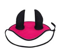QUXVUIS Soft And Comfortable Mesh Horse Ear Muffs Convenient Strap For Easy Wear Equestrian Supplies Avoiding Detachment, rose red