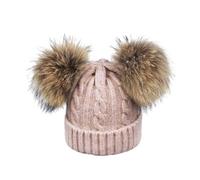 QUXVUIS Soft and Comfortable Winter Beanie Hat for Children Keeping Warm Warm Winter Beanie Hat Childrens, Skin Pink