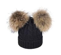QUXVUIS Soft and Comfortable Winter Beanie Hat for Children Keeping Warm Warm Winter Beanie Hat Childrens, Black