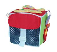 QUXVUIS Soft Blocks With Clothes Buckle Zipper Tie Shoe Activity Cube Exciting Toy Enhancing Children’s Learning Experience And Skills Fine Motor Skills Dress Learn Board Travel Toy