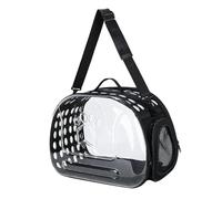 QUXVUIS Soft Sided Pet Carrier Comfortable And Breathable Pet Carrier Bag Transparent For Outdoor Walks So Will Not Feel Hot In Bag For Long Time. Cats Provides With 2 Ways To Carry