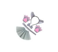 QUXVUIS Spectacular Animal Wolf Costume Ears Bow Tie Headband Dancers Theme Events And Halloween Fun Can Wear On Hair For Fairy Tale. Animal Wolf Costume Set Fancy Kits