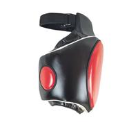 QUXVUIS Sports Protector Pad Comfortable Fit Reduces Risk Of Injury During Sparring Training Sessions With Coaches And Partners Thigh Sports Protector Pad Thigh Guards Kick, Black and red, Right