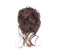 QUXVUIS Stay On Trend With These Natural And Beautiful Messy Curly Hair Buns Fiber Messy Hair Bun Extensions Buns, light brown