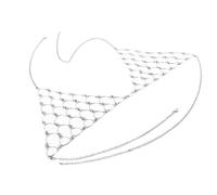 QUXVUIS Stellar Body Chain Bra Impressive Crystal Bra Fashioned Belly Chain Beautiful Necklace Worth Giving Beachwear Are Also Available Harness Body Top