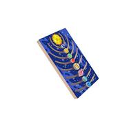 QUXVUIS Stimulating Space Jigsaw Planets Solar System Wooden Puzzle Unique Learning Tool Preschool Children SPATIAL COGNITIVE ABILITYLet Children Learn