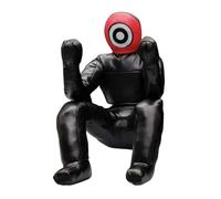 QUXVUIS Sturdy Brazilian Jiu Jitsu Dummy Multiuse Training Tool Realistic Experience Enhances Skill Development Brazilian Jiu Jitsu Training Dummy Practice Tool, Red Face, 165cm