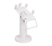 QUXVUIS Sturdy Credit Card Machine Stand With 270° Swivel Adjustable Clamp Retail Environments Ensures Payment Security Stand POS With Handle 270° Swivel 30° Tilt, White, 10.5x15.3cm