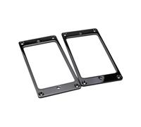 QUXVUIS Sturdy Guitar Pickup Frame Pickup Rings For Enhanced Performance Fit Brass Guitar Frame Ensures Longevity Neck Pickups Cover Flat Rings, Black, 8.9x4.5x0.37cm