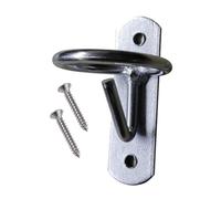 QUXVUIS Sturdy Iron Equestrian Bucket Hook Hanger Easy Installation Strong Load Bearing Capacity Versatile In Barn Or Farm Equestrian Bucket Hook Hanger Metal