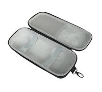 QUXVUIS Sturdy Microphone Storage Case Box Portable Handheld Microphone Holder Safeguarding Equipment Effectively Protecting Damage. Case Has Eleastic Loop And Mesh Pocket