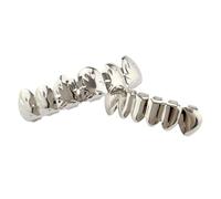 QUXVUIS Style With 18K Gold Plated Mouth Grills Awesome For Hip Hop Events And Special Celebrations 18K Gold Plated Grills Party Grill Teeth Cap Teeth Costume