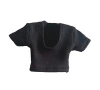 QUXVUIS Stylish 1/12 Scale Action Figures Doll Clothing Durable Materials Long Lasting Style Action Doll Clothes Can Be Easily Put On and Taken Off Figure and Fit, Black, Length:3cm