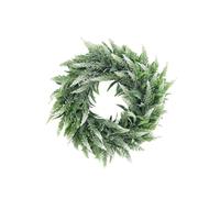 QUXVUIS Stylish Home Decor Romantic Artificial Flower Wreath For Festive Vibes No Color Fading Or Shedding Concern. Wedding Deco, White Green, 36cm