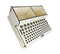 QUXVUIS Stylish Leather Craft Stamping Tools Holder Organizer Combines Functionality And Aesthetic Appeal For Crafting Spaces Wooden Leather Craft Tool Holder Tools Organizer