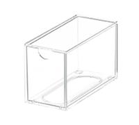 QUXVUIS Stylish Multifunctional Acrylic Storage Box Storing Glasses Features Dustproof Organization Solutions For Makeup Home Jewelry Storage Cabinet Stackable Waterproof, Clear, M