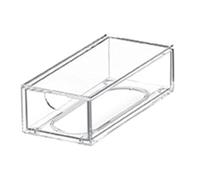 QUXVUIS Stylish Multifunctional Acrylic Storage Box Storing Glasses Features Dustproof Organization Solutions For Makeup Home Jewelry Storage Cabinet Stackable Waterproof, Clear, S