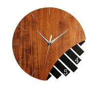 QUXVUIS Stylish Round Wall Clock Abstract Art Clock For Bathroom Or Bedroom And Work. Classic Which Is Simple Study