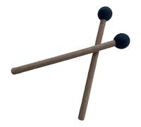 QUXVUIS Sufficient Quantity Wood Mallets Percussion Sticks For Bell Xylophone Durable Rubber Mallet Percussion Instrument Kit With Comfort Rubber Mallet Xylophone Bell Mallets, Black, 18.5x2.5cm