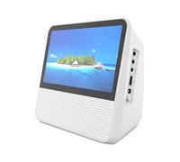 QUXVUIS Support DVD CD VCD Portable CD Player With Built-in Speaker Can Set Off Time To Let Music Accompany To Sleep ABS