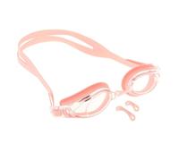 QUXVUIS Swimming Goggles Leakproof Adjustable Strap Clear View Anti Fog Soft Padding Comfortable Swim Eyewear Experience Swimming Earplug Gear Swim Eyewear No Leaking, Pink, 21.3x9.5cm