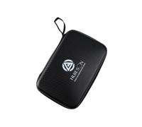 QUXVUIS Table Tennis Paddle Storage Bag with Large Capacity Water Resistant Featuring Convenient Access Zipper and Ample Space Pingpong Paddles Hard Case Water Resistant Gifts, Black, 29x19.5x5cm