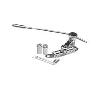 QUXVUIS Tailpiece Tremolo For LP SG Guitars Ensures Precision With Materials Guitar Enthusiasts Is Decoration For Instrument. Electric Guitar Bridge Stop Bar Tailpiece Tremolo, Silver, 25x10x4.5cm