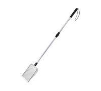 QUXVUIS Telescopic Extended Handle Litter Scooper Adjustable Handle For Maximum Detachable Stainless Steel Metal Cats Litter Scoops Cat Scoops Metal Long Scooper, 90cm Mesh 3.8x3.8mm