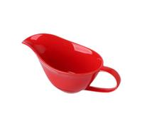 QUXVUIS Thanksgiving and Christmas Gravy Boat Set Sturdy Porcelain Designed for Parties Gravy Boat is Made Porcelain Sturdy is Easy to Clean Either by Hand Or in Dishwasher, red, 20x9x8cm