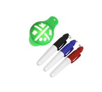QUXVUIS Then Mark Ball Marker Pen Golf Ball Line Drawer Putter Squareness Line To Improve Alignment On Course Golf Marker Template Multi-template Alignment