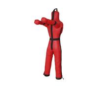 QUXVUIS Throwing Punching Bag Boxing Dummy Un-Filled Wrestling Mannequin Safe Durable For Training And Weight Customization Un-Filled Taekwondo Karate, Red, 180cm