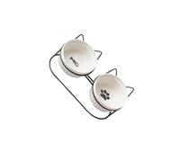 QUXVUIS Tilted Pet Slow Feeder Water Dispenser Feeding Easy Clean Non Slip Elevated For Pets Water And Snacks To Meet Nutritional Needs Of Cats. MaterialThe Cat Bowl Is Made Of Ceramic