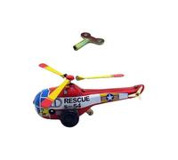 QUXVUIS Tinplate Toys Unique Helicopter Wind Up Fun Vintage Robot Collective Presents For Kids And Adults Alike Wind Up Tinplate Toy Helicopter Retro Collection