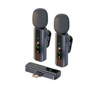 QUXVUIS Tiny Microphone Clear Voice Portable Wireless Easy To Which Can Be Firmly Fixed On Collar Or Jacket ABS Phone Microphone, Type-c, One-to-two